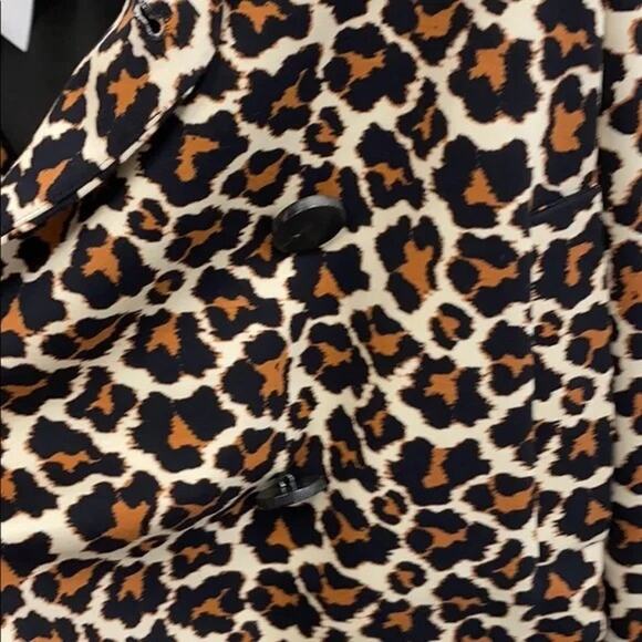 NWOT Diane von Furstenberg Leopard Print Blazer size Large - Picture 4 of 4